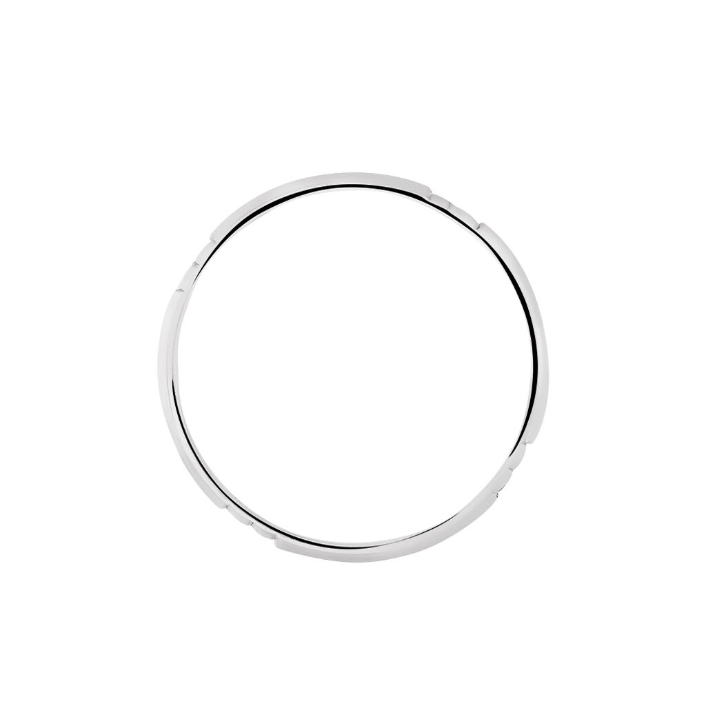 Alliance Hades Texture Ruban Plat Palladium Blanc - Alliances Homme | Histoire d’Or