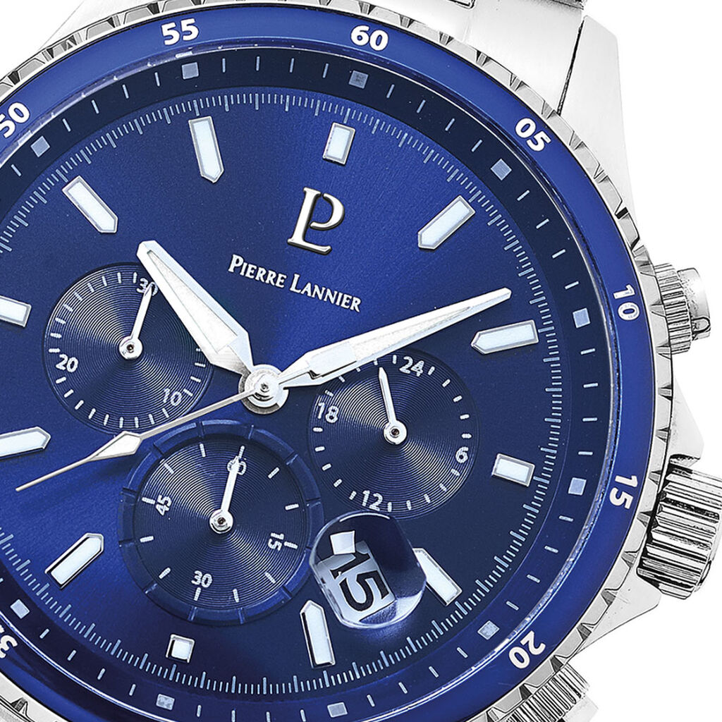 Montre Pierre Lannier Cronos Bleu - Montres Homme | Histoire d’Or