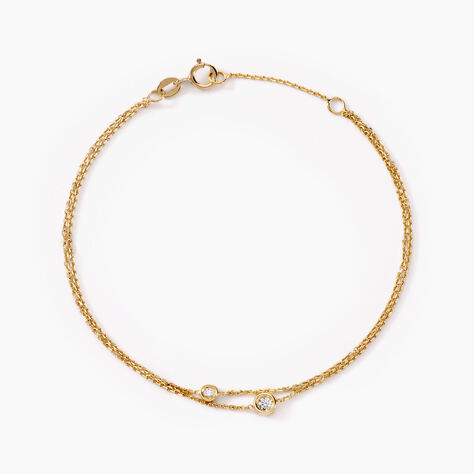 Bracelet Virguinia Or Jaune Oxyde De Zirconium - Bracelets Femme | Histoire d&rsquo;Or