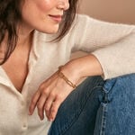 Bracelet Maille Urban Line Acier Dor&eacute; - Bracelets cha&icirc;ne Femme | Histoire d&rsquo;Or