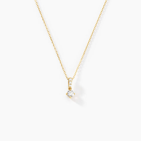 Collier Hemera Or Jaune Diamant - Colliers Femme | Histoire d&rsquo;Or