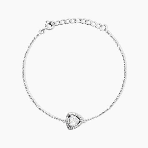 Bracelet Amantine Argent Blanc Oxyde De Zirconium - Bracelets Femme | Histoire d&rsquo;Or