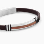 Bracelet Cuir De Vache Marron - Bracelets Cuir Homme | Histoire d&rsquo;Or
