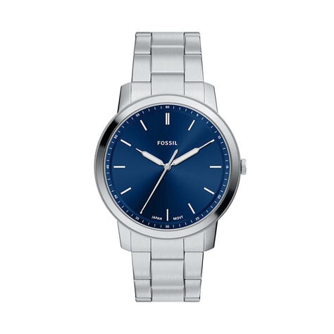 Montre Fossil Minimalist Bleu - F&ecirc;te des p&egrave;res Homme | Histoire d&rsquo;Or