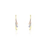 Boucles D'oreilles Pendantes Ainhoa Or Tricolore Diamant - Boucles d'oreilles pendantes Femme | Histoire d&rsquo;Or
