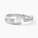 Bague Solitaire Elisa Or Blanc Diamant - Bagues solitaires Femme | Histoire d&rsquo;Or