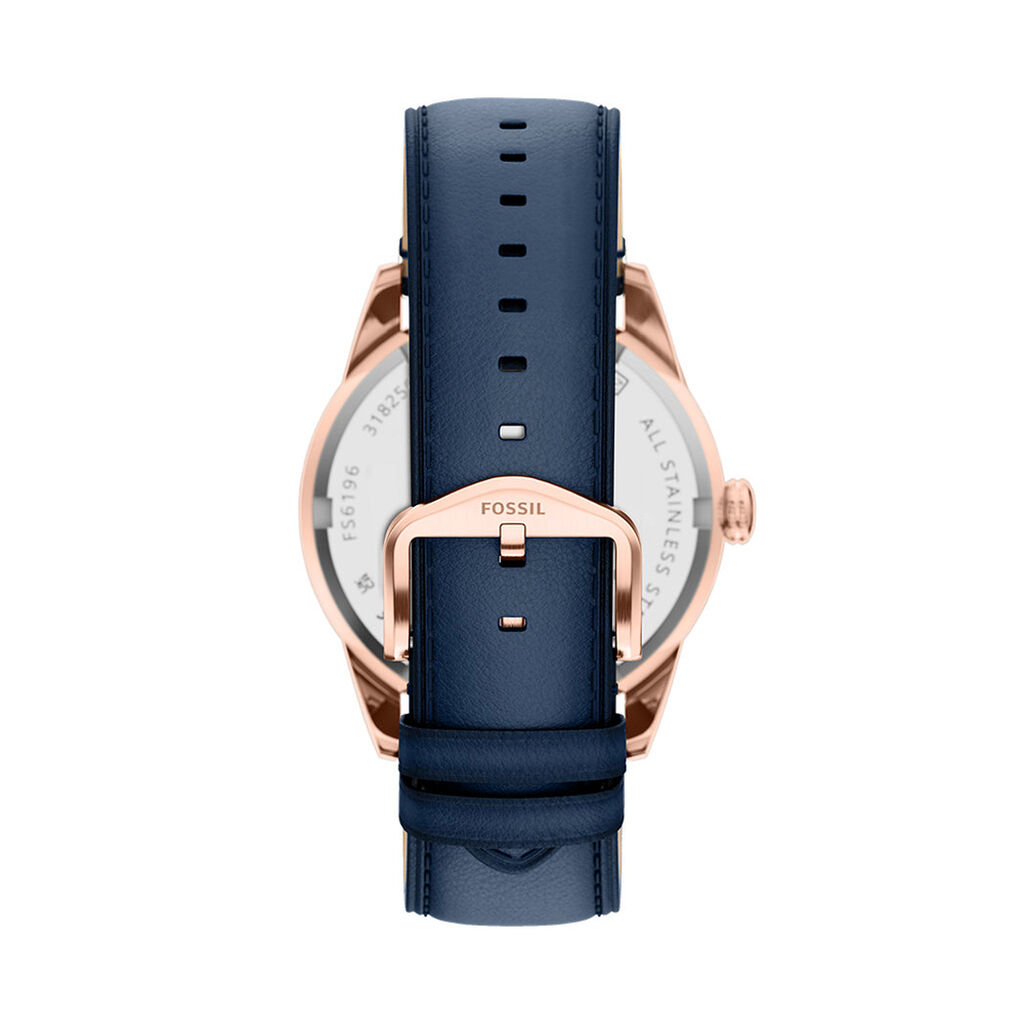 Montre Fossil Pearson Bleu - F&ecirc;te des p&egrave;res Homme | Histoire d&rsquo;Or