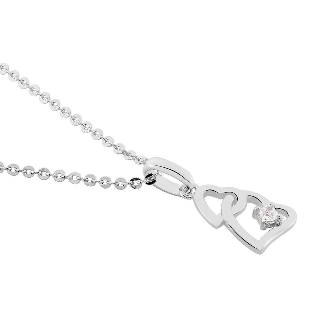 Collier Roma Argent Blanc Oxyde De Zirconium - Colliers fantaisie Femme | Histoire d&rsquo;Or
