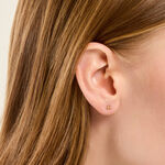 Boucles D'Oreilles Puces Glen Argent Dor&eacute; A L'Or 750/1000 - Boucles d'oreilles fantaisie Femme | Histoire d&rsquo;Or