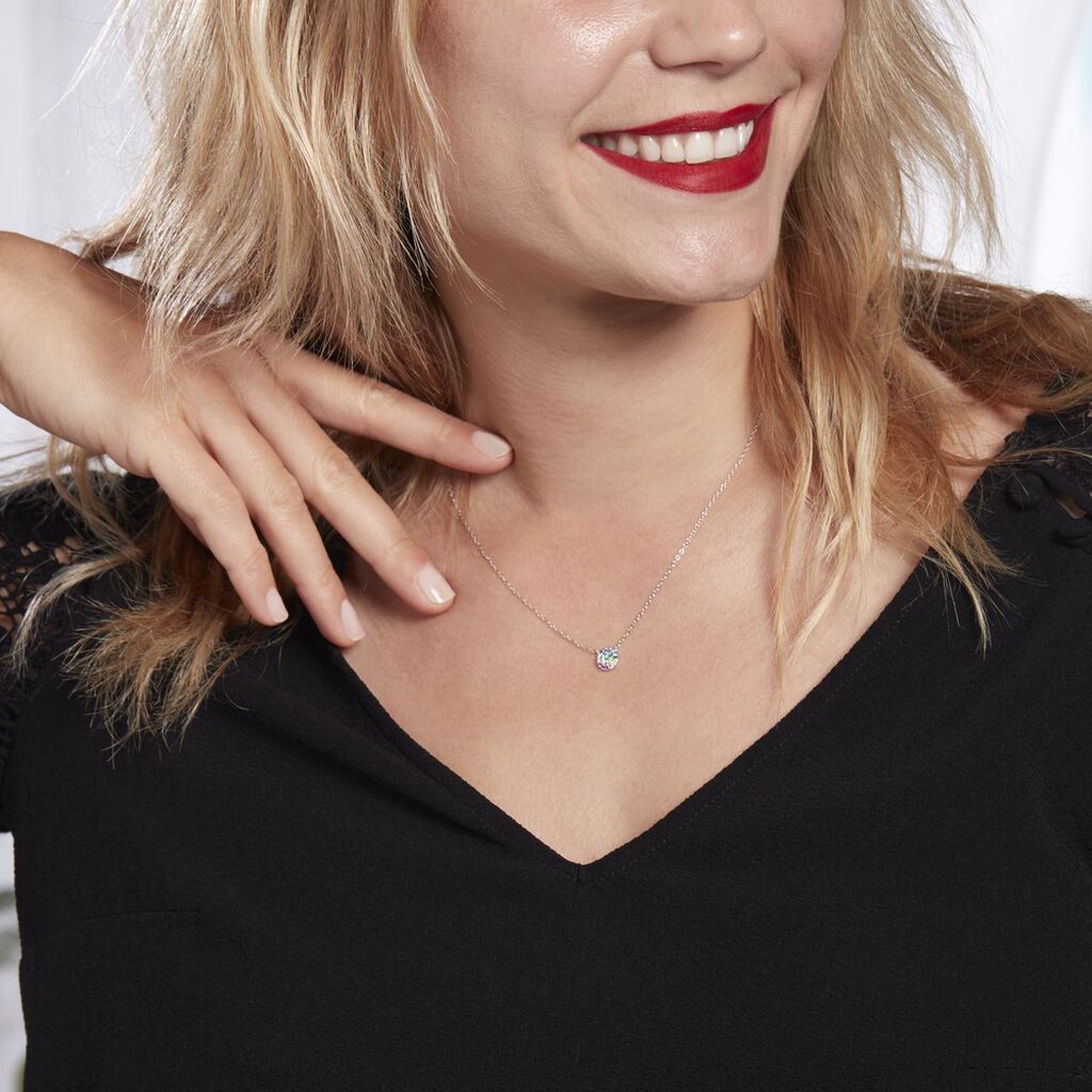 Collier Antonienne Argent Blanc Oxyde De Zirconium - Colliers fantaisie Femme | Histoire d’Or