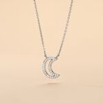 Collier Aisha Argent Blanc Oxyde De Zirconium - Colliers fantaisie Femme | Histoire d&rsquo;Or