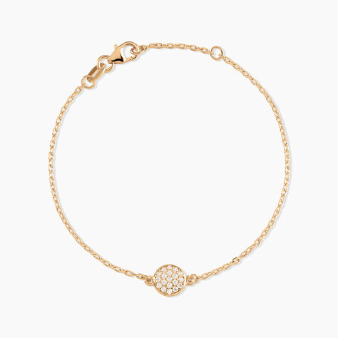 Bracelet Plaqu&eacute; Or Larraso Oxydes De Zirconium - Bracelets Femme | Histoire d&rsquo;Or