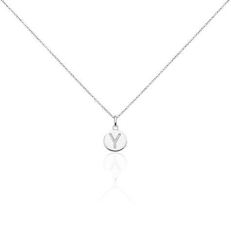 Collier Argent Eugenien Oxydes De Zirconium - Colliers fantaisie Femme | Histoire d’Or