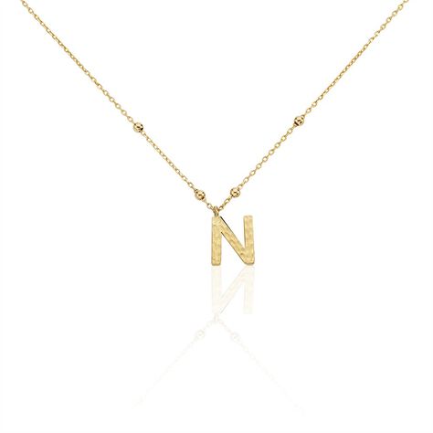 Collier Plaqué Or Jaune Lettra - Colliers fantaisie Femme | Histoire d’Or