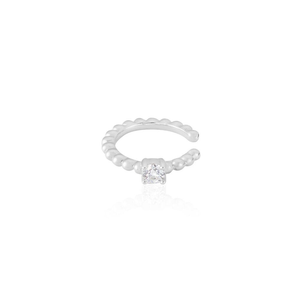 Bague D'hélix Unitaire Alix Argent Blanc Oxyde De Zirconium - Boucles d'oreilles fantaisie Femme | Histoire d’Or