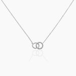 Collier M&eacute;lo&eacute; Argent Blanc - Colliers fantaisie Femme | Histoire d&rsquo;Or