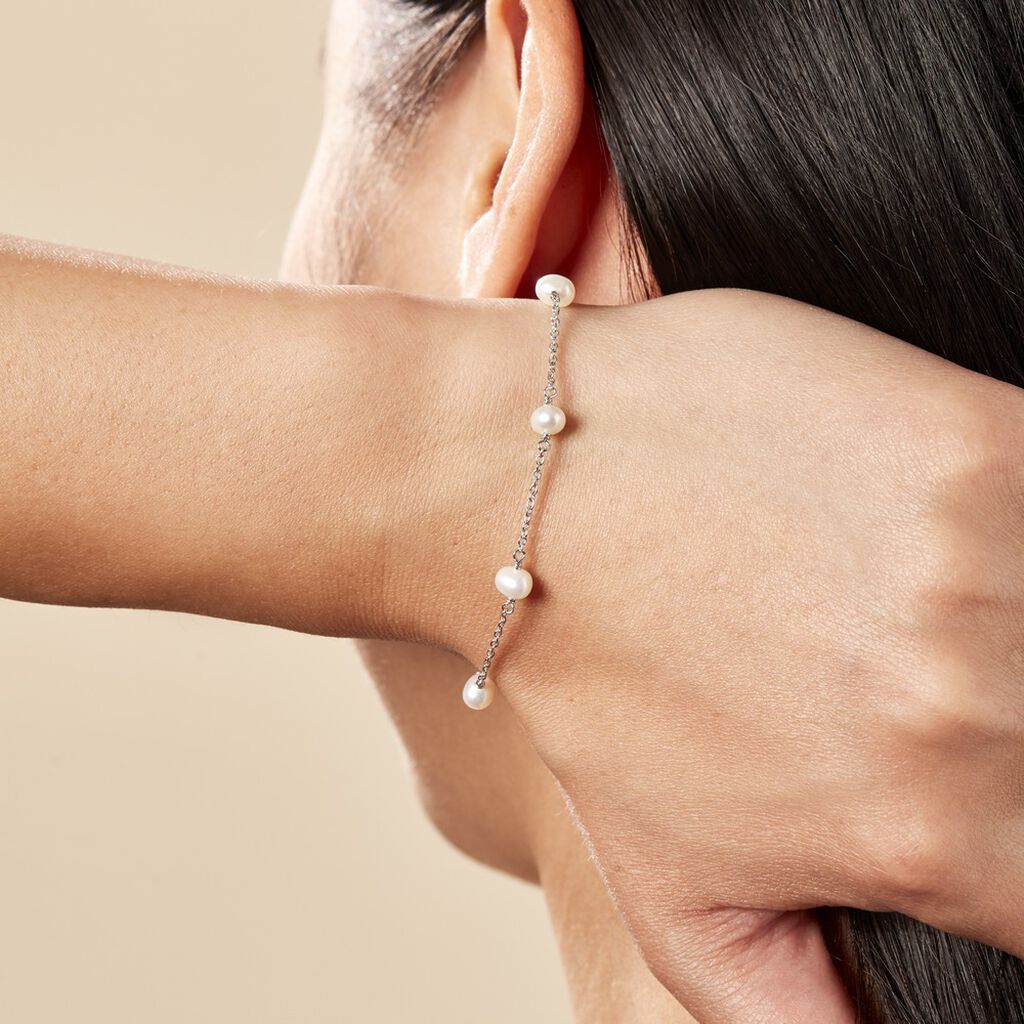 Bracelet Tanis Argent Perle De Culture - Bracelets fantaisie Femme | Histoire d’Or