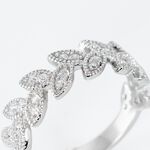 Bague Argent Blanc Cynome Oxydes De Zirconium - Bagues avec pierre Femme | Histoire d&rsquo;Or