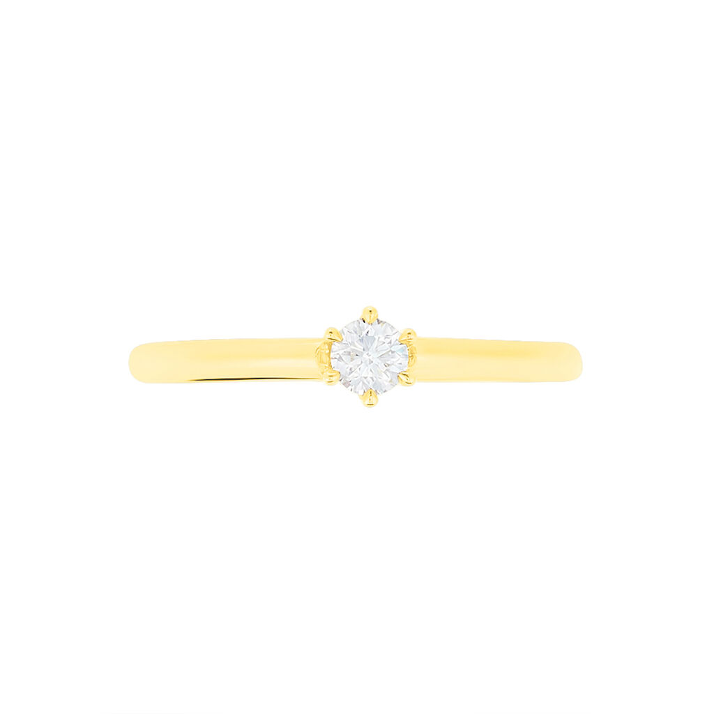 Bague Solitaire Shannel Or Jaune Diamant - Bagues solitaires Femme | Histoire d&rsquo;Or
