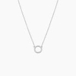Collier Lim Or Blanc Oxyde De Zirconium - Colliers Femme | Histoire d&rsquo;Or