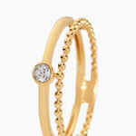 Bague Lazzaro Or Jaune Diamant - Bagues avec pierre Femme | Histoire d&rsquo;Or