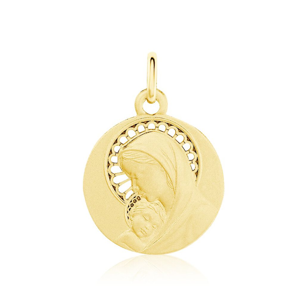 Pendentif Marie Or Jaune - Pendentifs Baptême Famille | Histoire d’Or