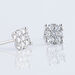 Boucles D'oreilles Puces Charlene Or Blanc Diamant Synthetique - Clous d'oreilles Femme | Histoire d’Or