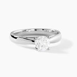 Bague Solitaire Platine Blanc Diamant - Bagues solitaires Femme | Histoire d&rsquo;Or