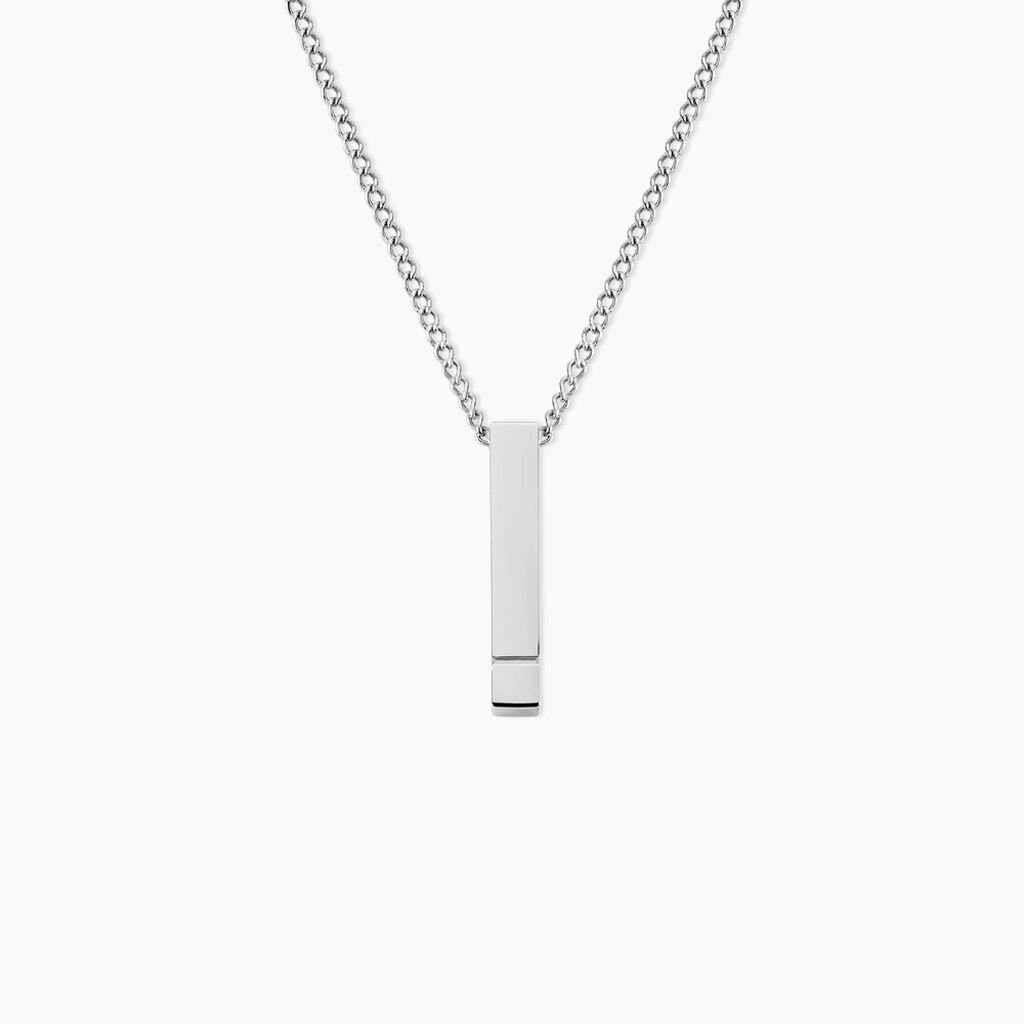 Collier Royan Acier Blanc - Colliers fantaisie Homme | Histoire d&rsquo;Or