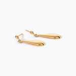 Boucles D'Oreilles Pendantes Frankie Plaqu&eacute; Or Jaune - Boucles d'oreilles fantaisie Femme | Histoire d&rsquo;Or