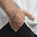 Bracelet Argent Blanc Crocus - Bracelets Homme | Histoire d’Or