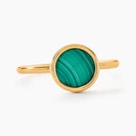 Bague Lucky Gems Or Jaune Malachite - Bagues solitaires Femme | Histoire d&rsquo;Or