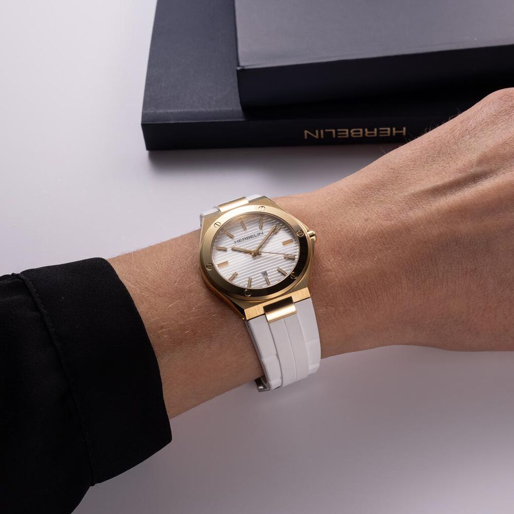 Montre Herbelin Cap Camarat Blanc - Montres Femme | Histoire d’Or