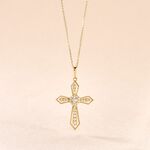 Pendentif Phrixus Or Jaune Oxyde De Zirconium - Pendentifs Bapt&ecirc;me Famille | Histoire d&rsquo;Or