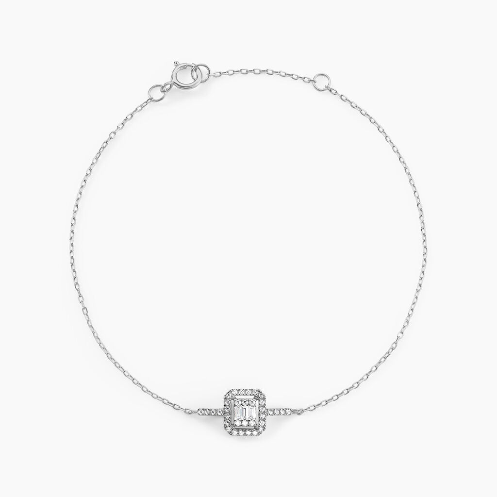 Bracelet Twila Or Blanc Oxyde De Zirconium - F&ecirc;te des m&egrave;res Femme | Histoire d&rsquo;Or