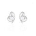 Boucles D'oreilles Puces Alou Argent Blanc Oxyde De Zirconium - Boucles d'oreilles fantaisie Femme | Histoire d’Or