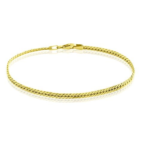 Bracelet Izel Maille Anglaise Or Jaune - Bracelets cha&icirc;ne Femme | Histoire d&rsquo;Or