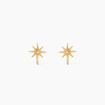 Boucles D'Oreilles Puces Varlam Argent Dor&eacute; A L'Or 750/1000 - Boucles d'oreilles fantaisie Femme | Histoire d&rsquo;Or