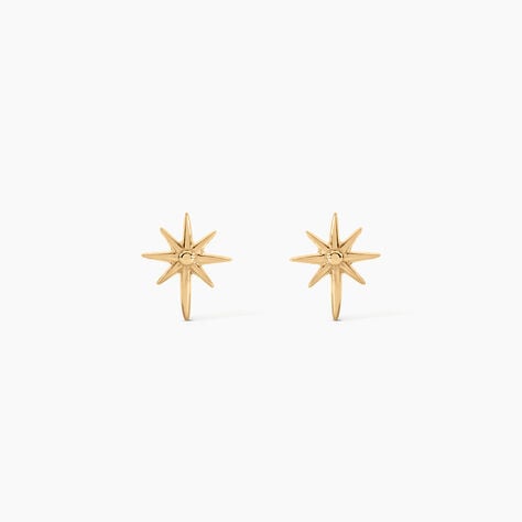 Boucles D'Oreilles Puces Varlam Argent Dor&eacute; A L'Or 750/1000 - Boucles d'oreilles fantaisie Femme | Histoire d&rsquo;Or