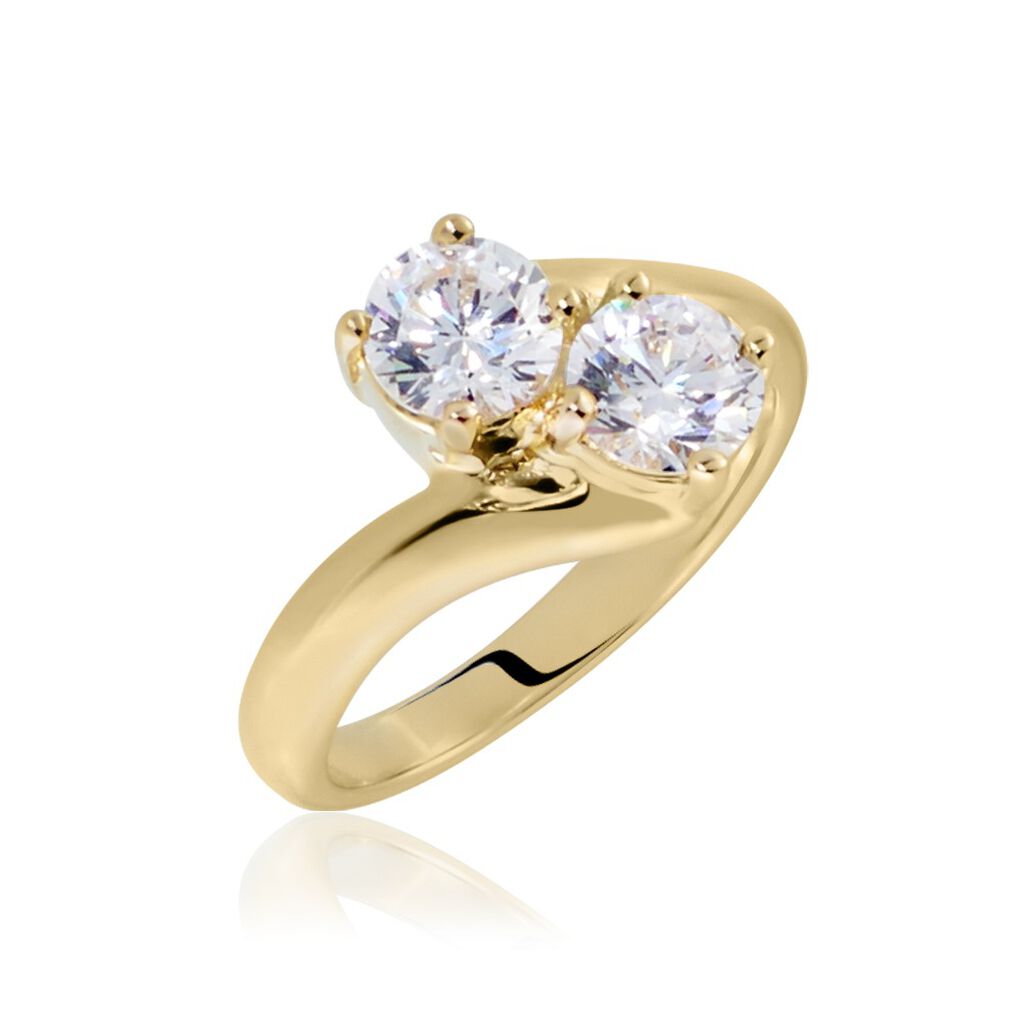 Bague Laban Plaqué Or Oxyde - Bagues avec pierre Femme | Histoire d’Or