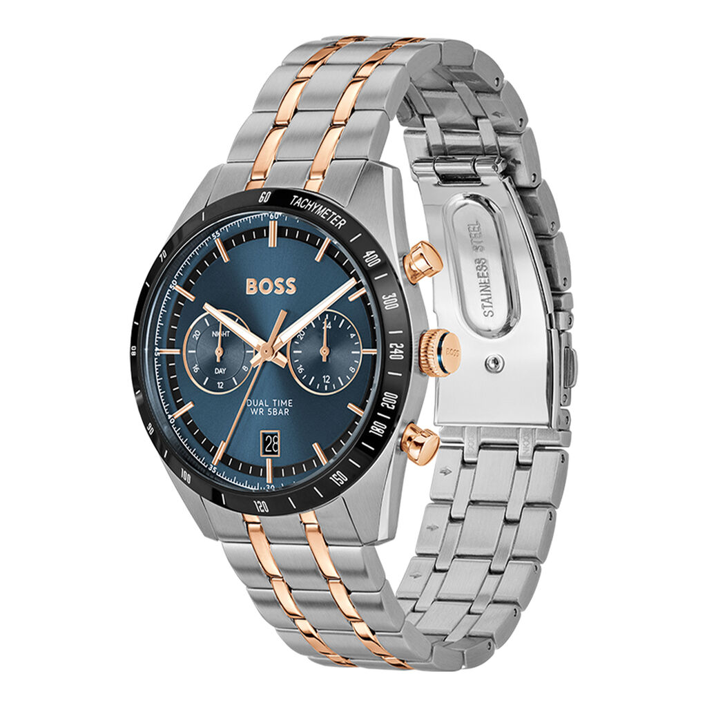 Montre Boss Tourmaster Bleu - Nouveautés montres Homme | Histoire d’Or