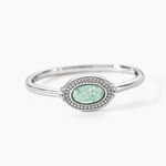 Bague Evasion Argent Blanc Aventurine - Bagues solitaires Femme | Histoire d&rsquo;Or
