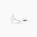 Boucles D'oreilles Puces Wiem Argent Blanc - Boucles d'oreilles fantaisie Femme | Histoire d&rsquo;Or
