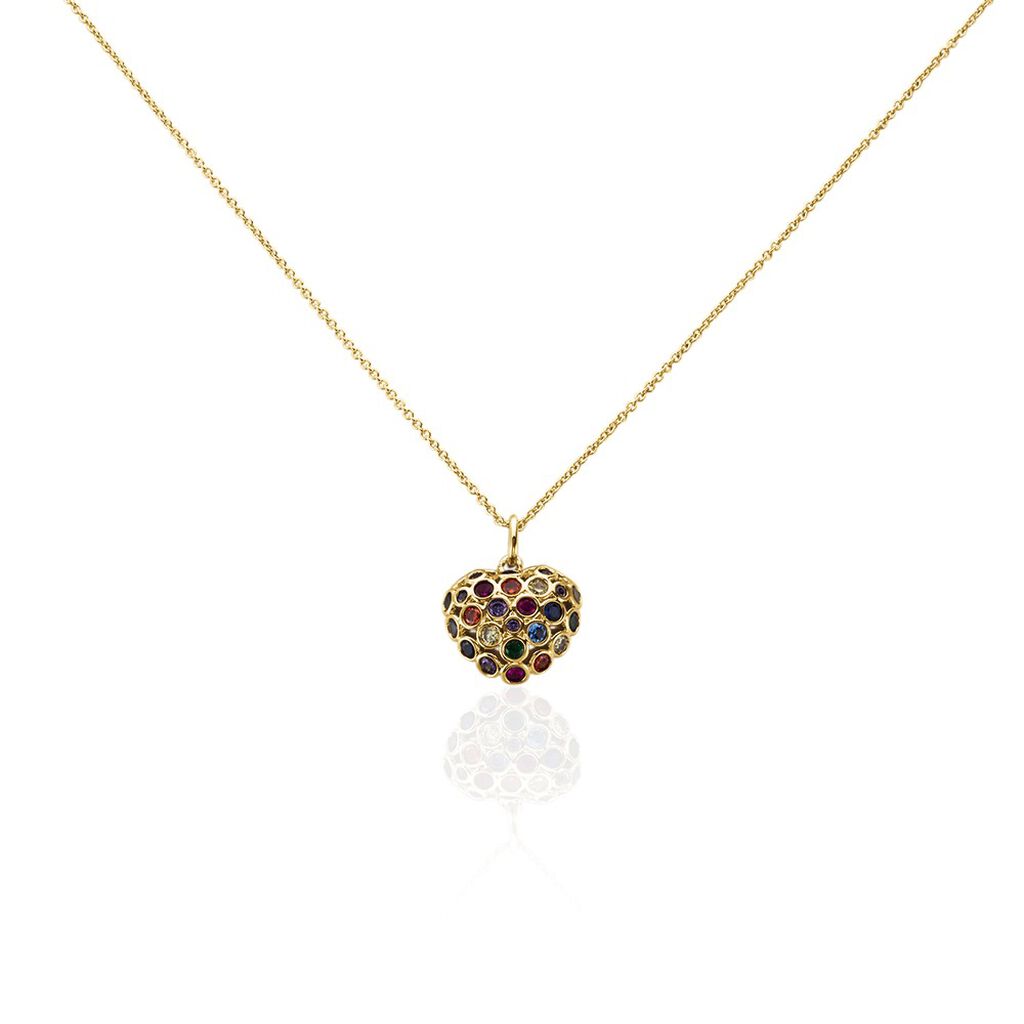 Collier Ikaia Plaqué Or Jaune Spinelle Oxyde De Zirconium - Colliers Femme | Histoire d’Or