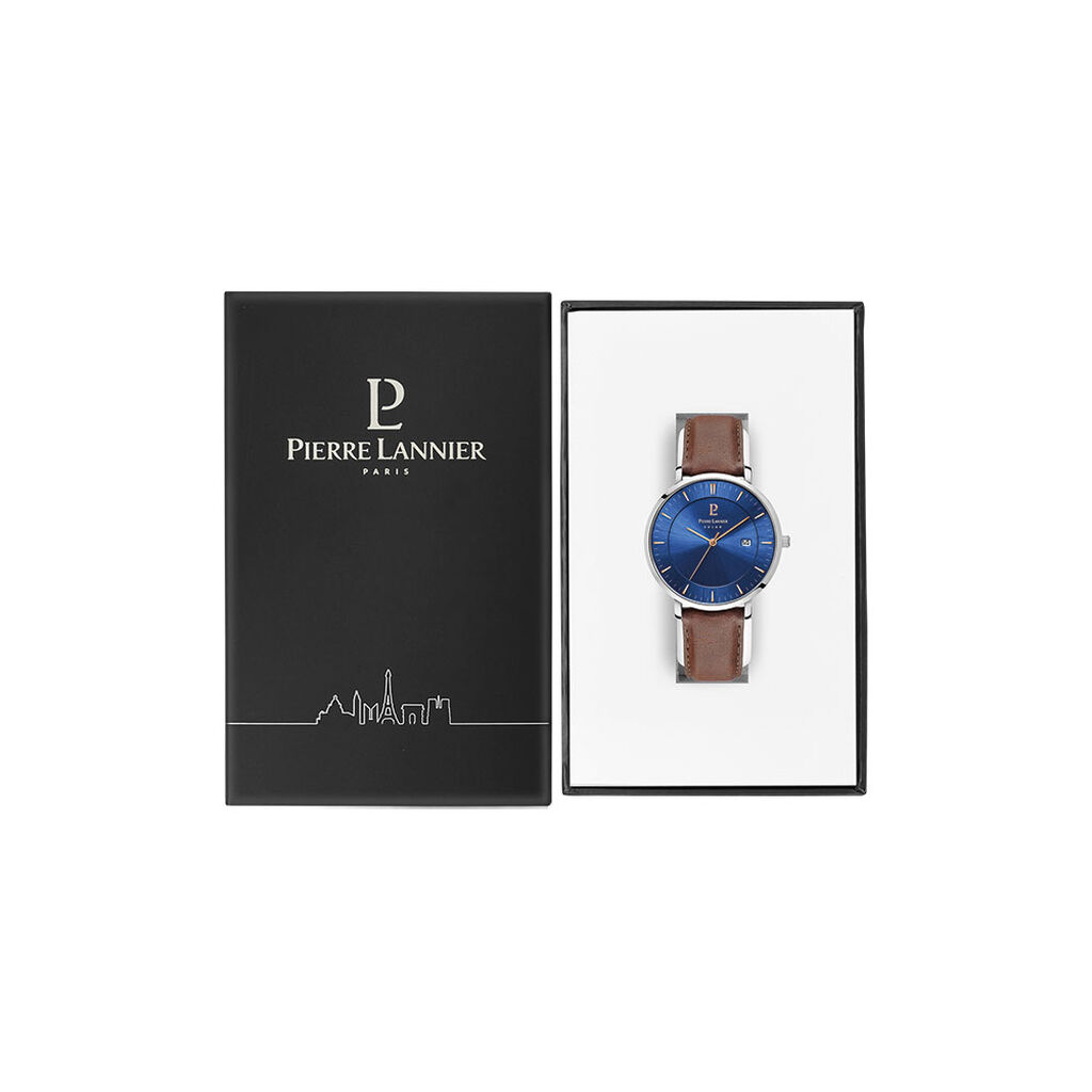 Montre Pierre Lannier Inti Bleu - Montres solaires Homme | Histoire d&rsquo;Or