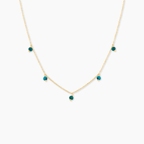 Collier Dionysius Or Jaune Turquoise - F&ecirc;te des m&egrave;res Femme | Histoire d&rsquo;Or