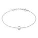 Bracelet Court Argent Blanc Vivence Oxyde De Zirconium - Bracelets Femme | Histoire d’Or