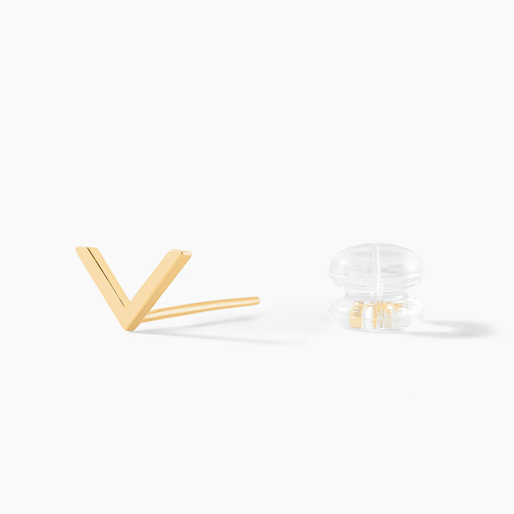 Boucles D'oreilles Puces Ella Or Jaune - Clous d'oreilles Femme | Histoire d’Or