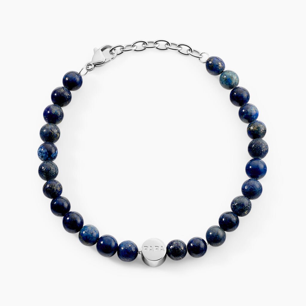 Bracelet Randal Acier Jaune Agate - F&ecirc;te des p&egrave;res Homme | Histoire d&rsquo;Or