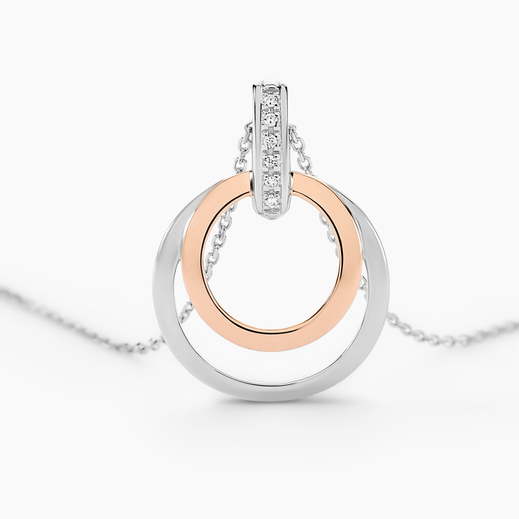 Collier Eloisia Or Bicolore Diamant - Colliers Femme | Histoire d’Or